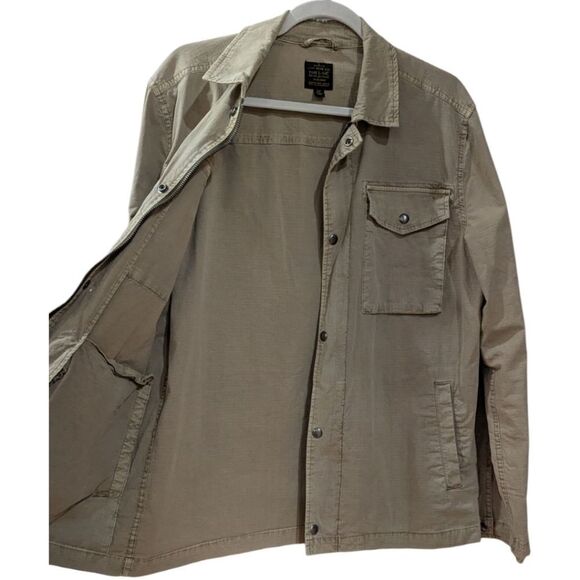 Lucky Brand Type L-54C Twill Utility Jacket Men's M Tan Textured - Picture 4 of 8
